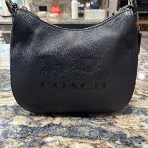 Coach Dark Blue /Black Leather Women's Bag